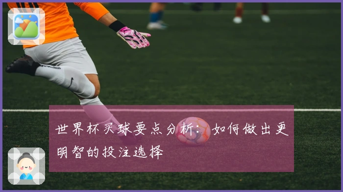 世界杯买球要点分析：如何做出更明智的投注选择